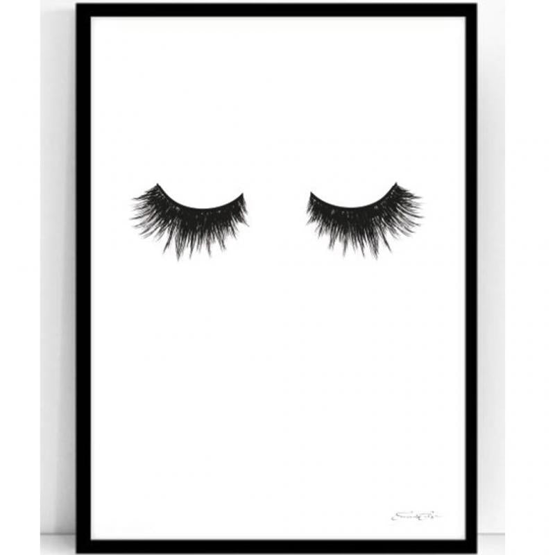 Poster ögonfransar 50x70 - LashiaMegastore/Shop Lashia
